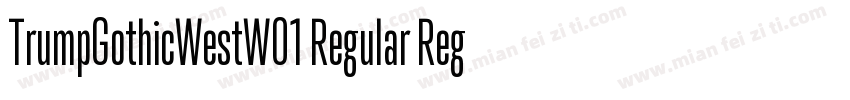 TrumpGothicWestW01 Regular Regular字体转换